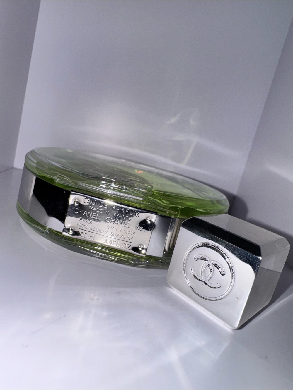 CHANEL Chance Eau Fraîche - Pale Green & Silver Bottle - Picture 3 of 5